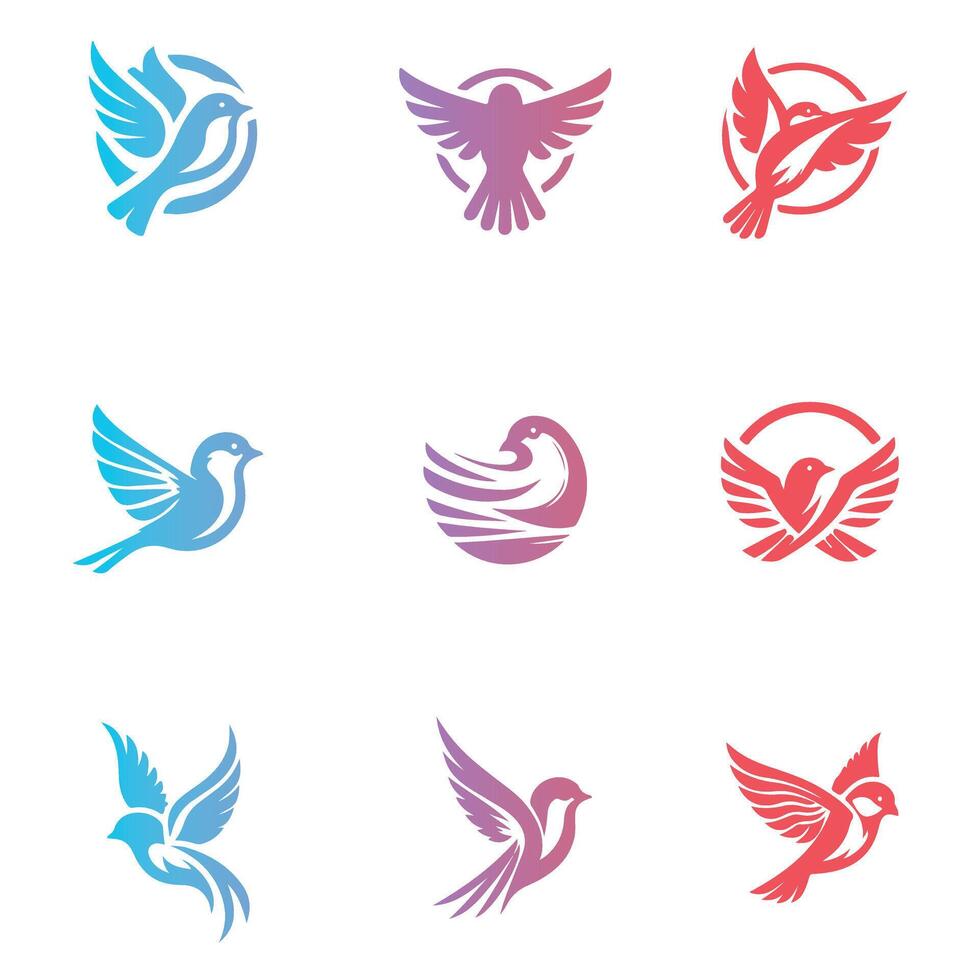 The Sparrows Journey Collection Logo Design vector