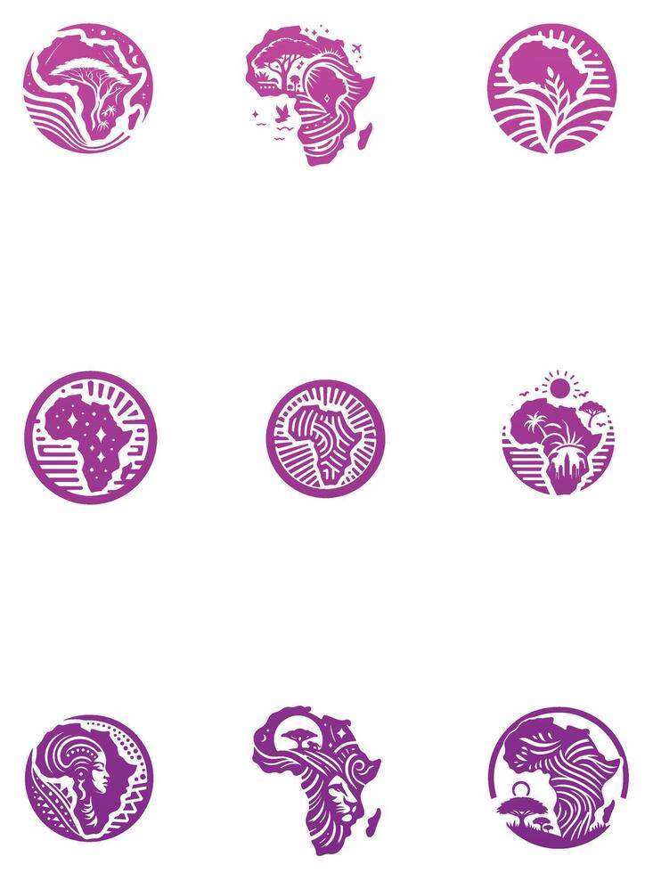 maps collection logo vector