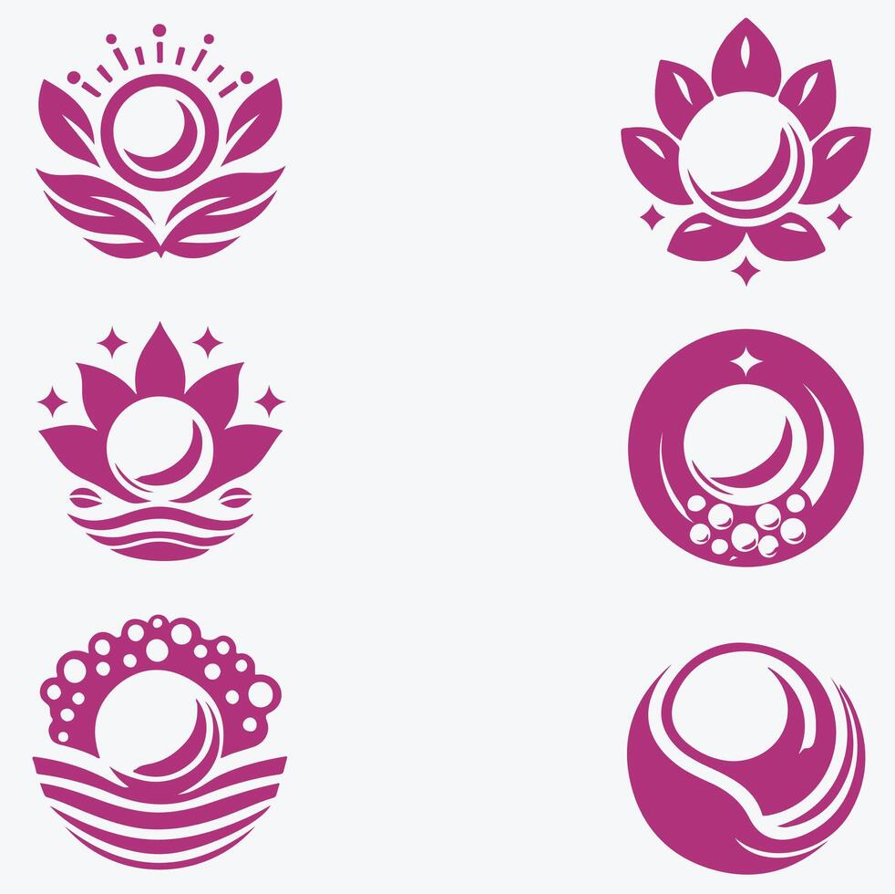 Opal and Pearl collestion logo vector