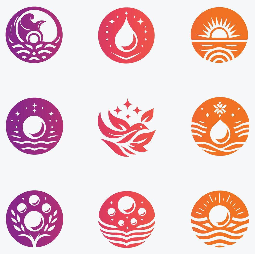 Gem Pearl collestion logo vector