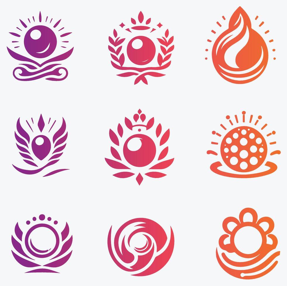Pure Pearl collestion logo vector
