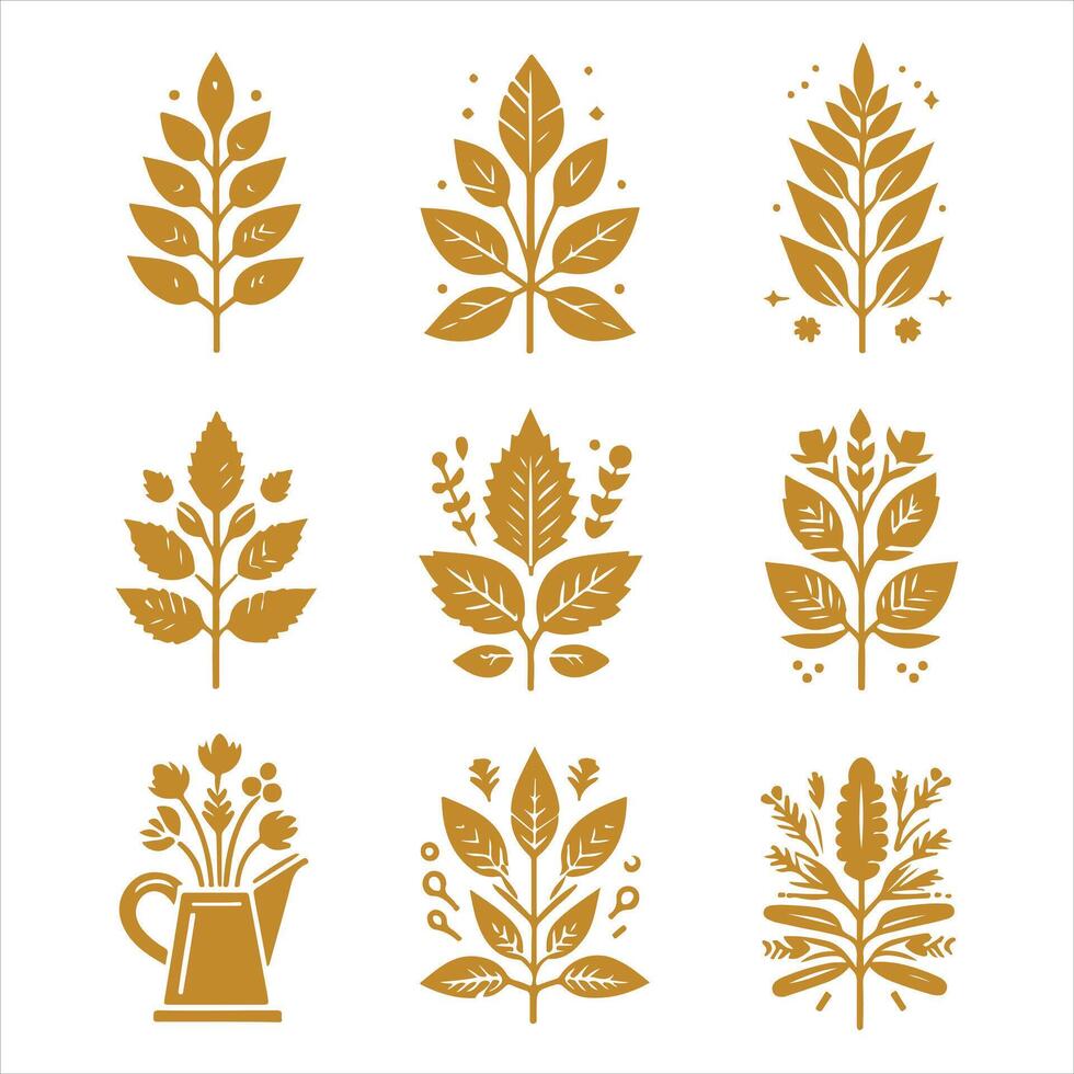 Rustic Roots collestion design vector