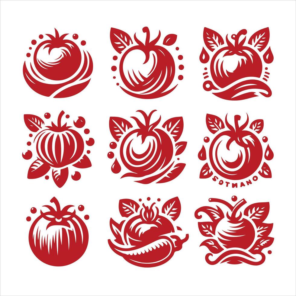 Red Harvest collestion design vector