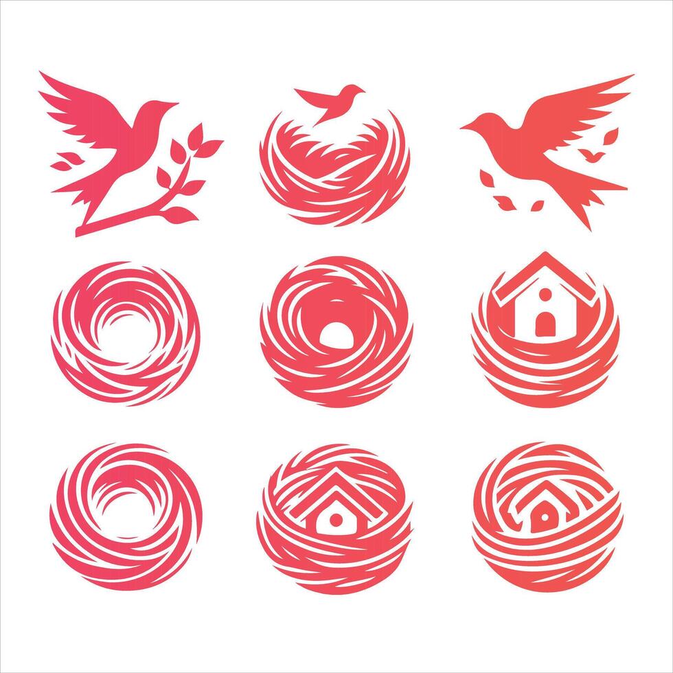 The Nestery collection design vector
