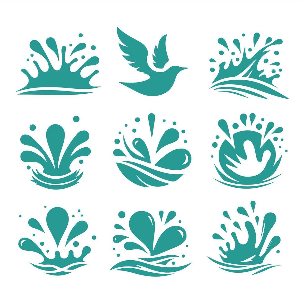 Liquid Glow collection logo vector