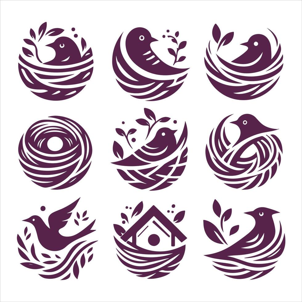 Pure Nest collection design vector