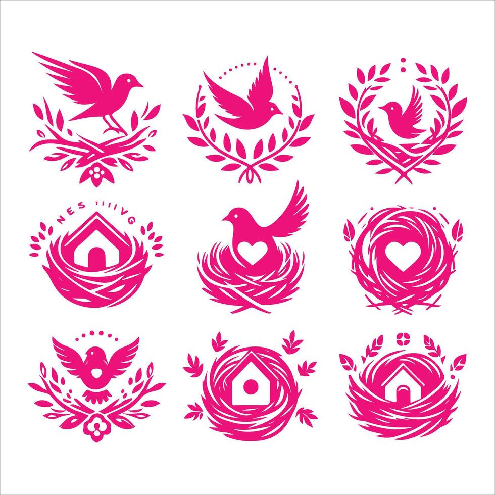 Nest Craft collection vector