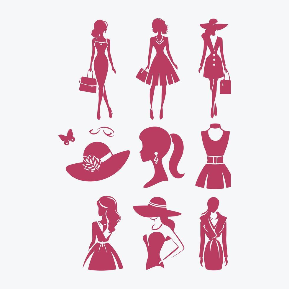 The Modish Lady collestion design vector
