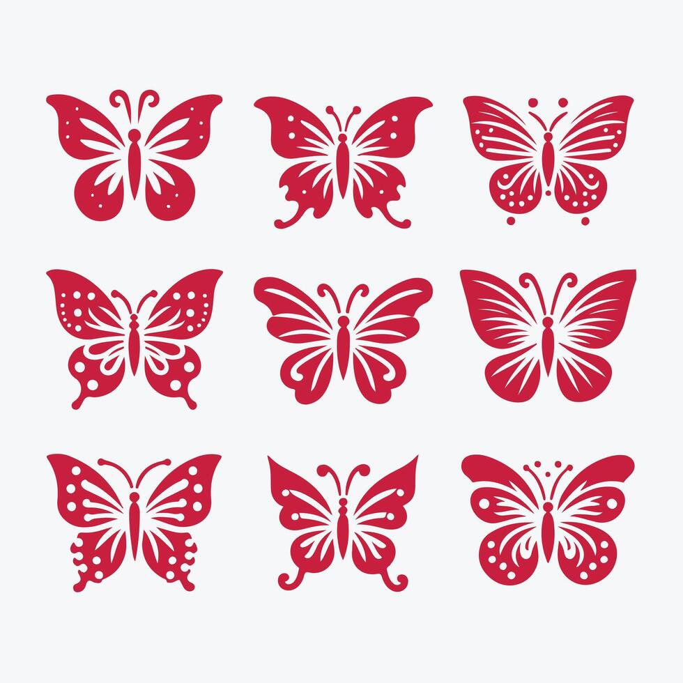 Papillon Paradise collection logo vector
