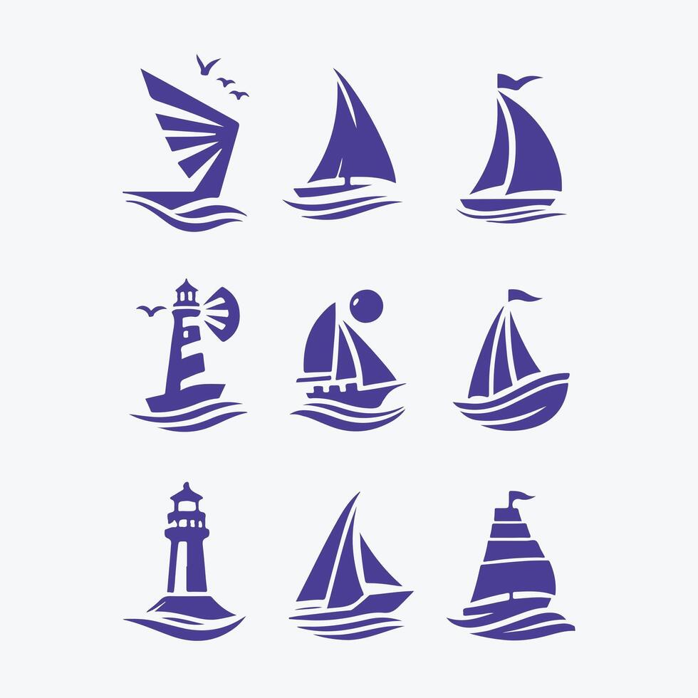 Tidal Glory collection logo design vector