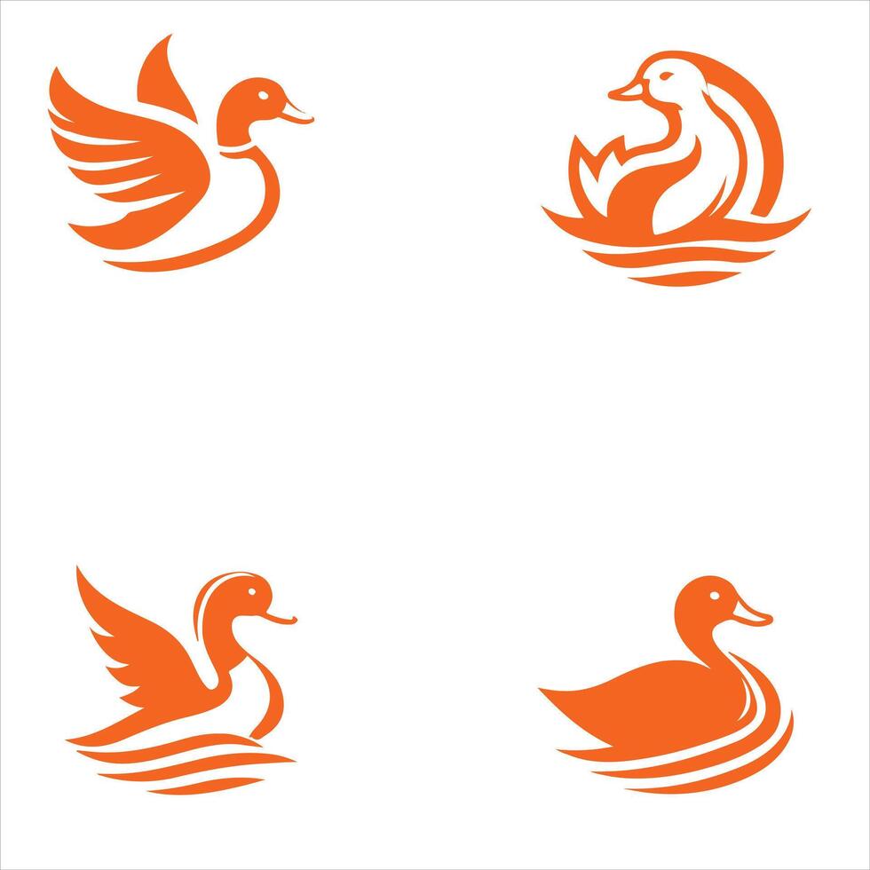 The Duck Den collection logo design vector