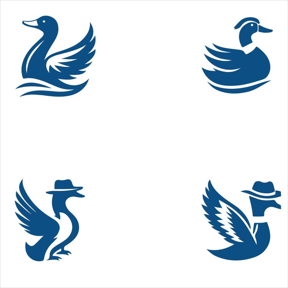 Duck Pond collection logo design vector