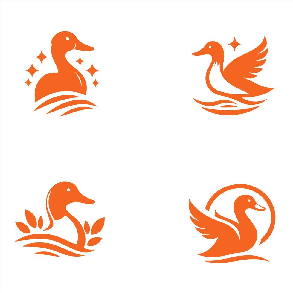 Quack Co collection logo design vector