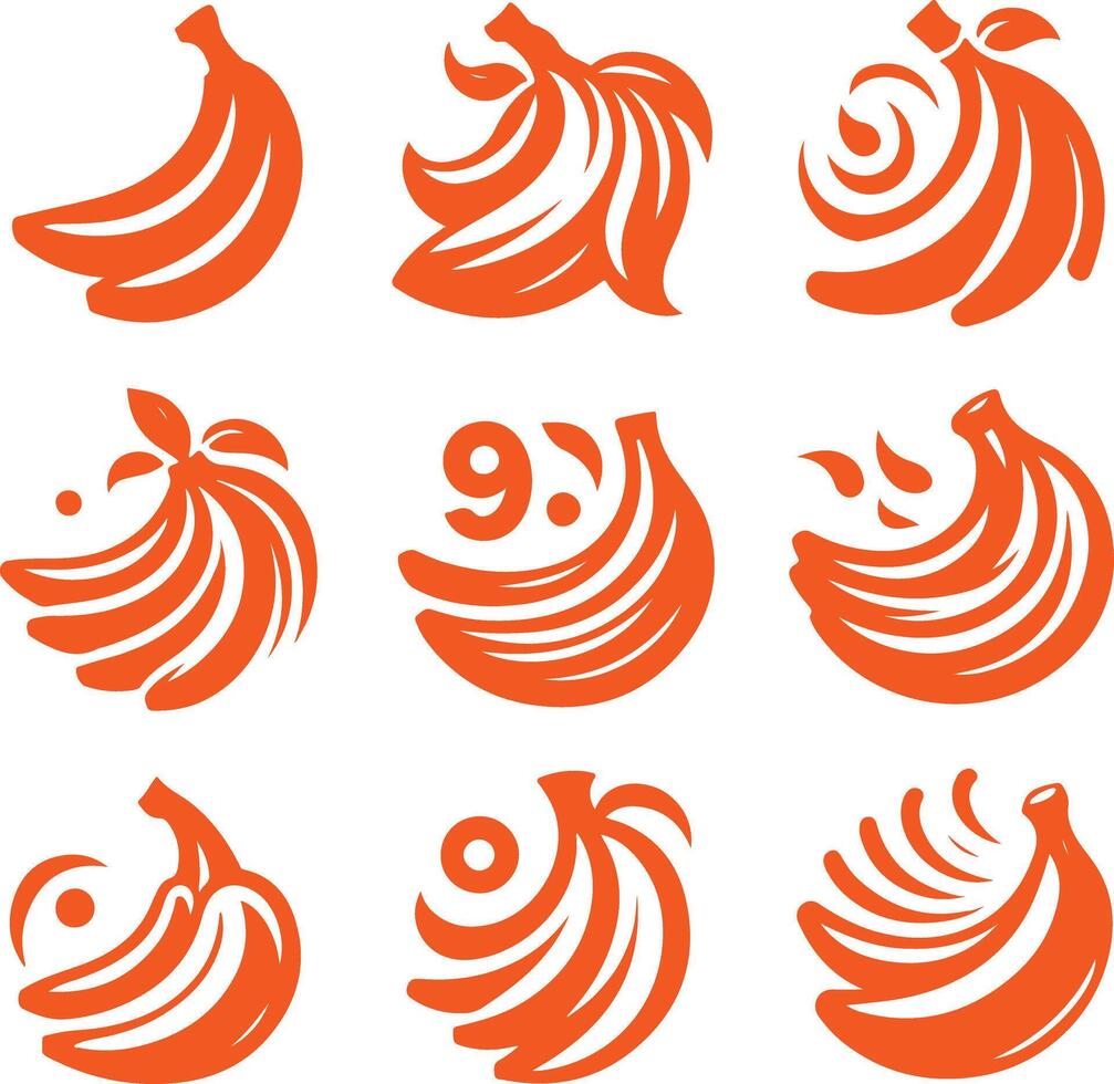 Chiqui Banana collection logo design vector