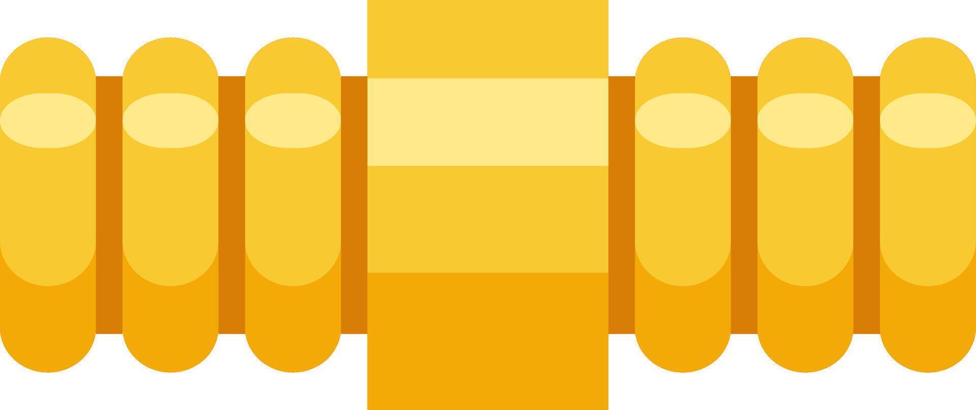 Gold bullion bars arranged like an air mattress symbolize the stability and security of investing in precious metals, offering a sense of financial comfort and resilience vector