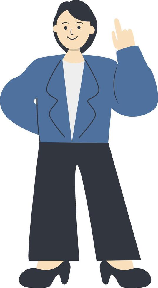 Business Character Illustration on White Background vector