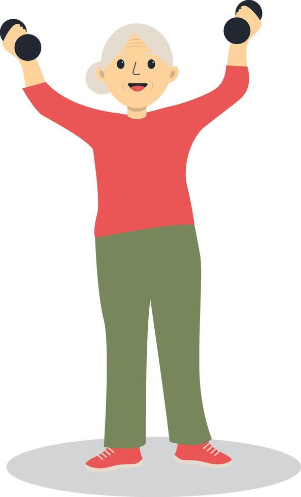 Old People Sport Activities. vector