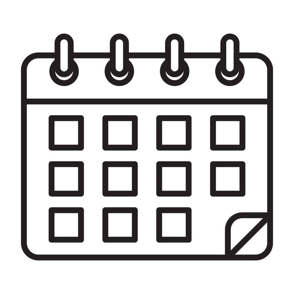 Calendar schedule and planning icon. vector