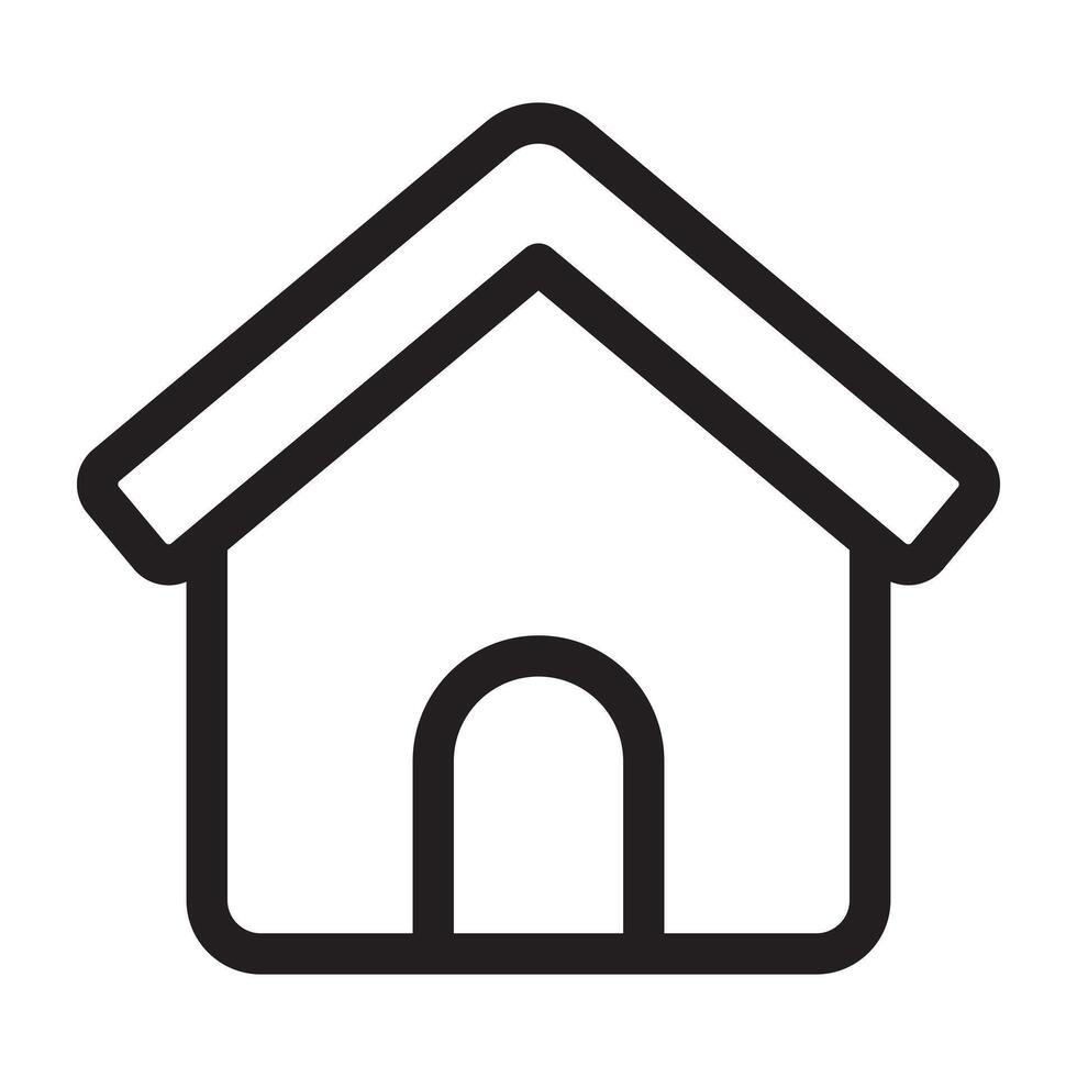 House icon, home and residential symbol. vector