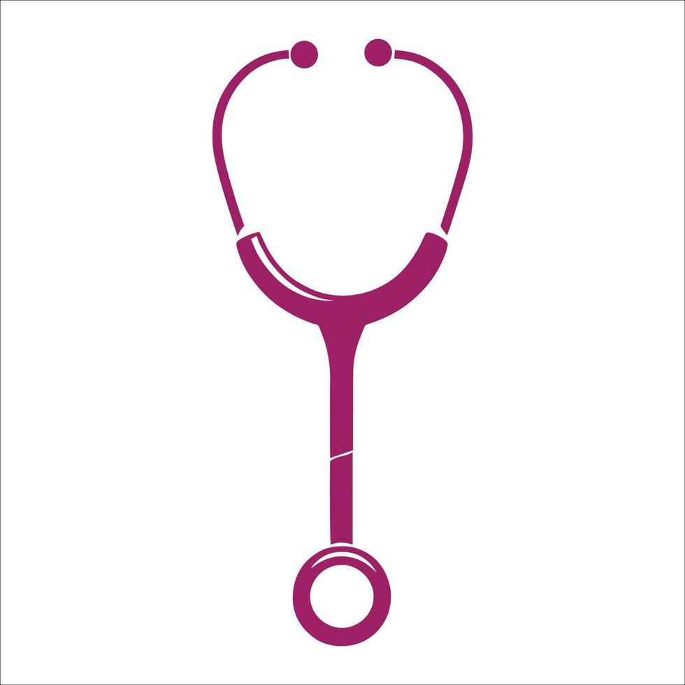 A stethoscope icon on a white background vector
