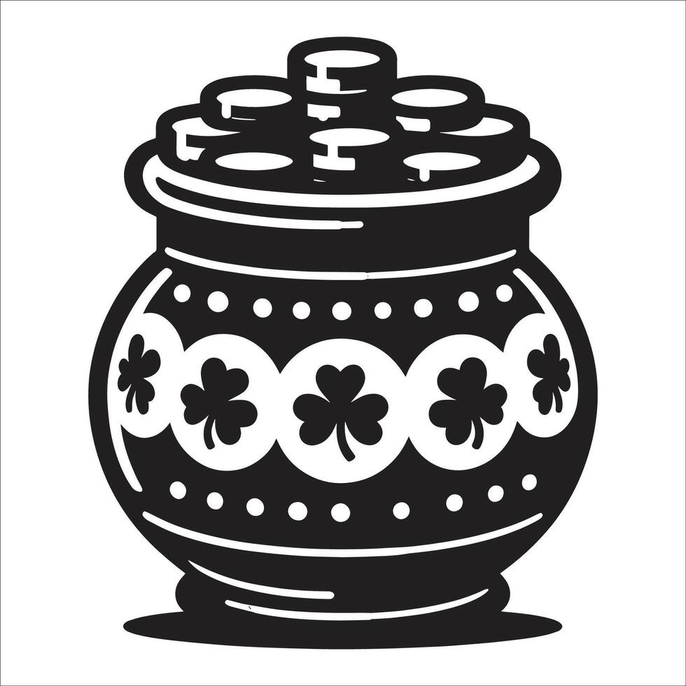 Pot of gold vector
