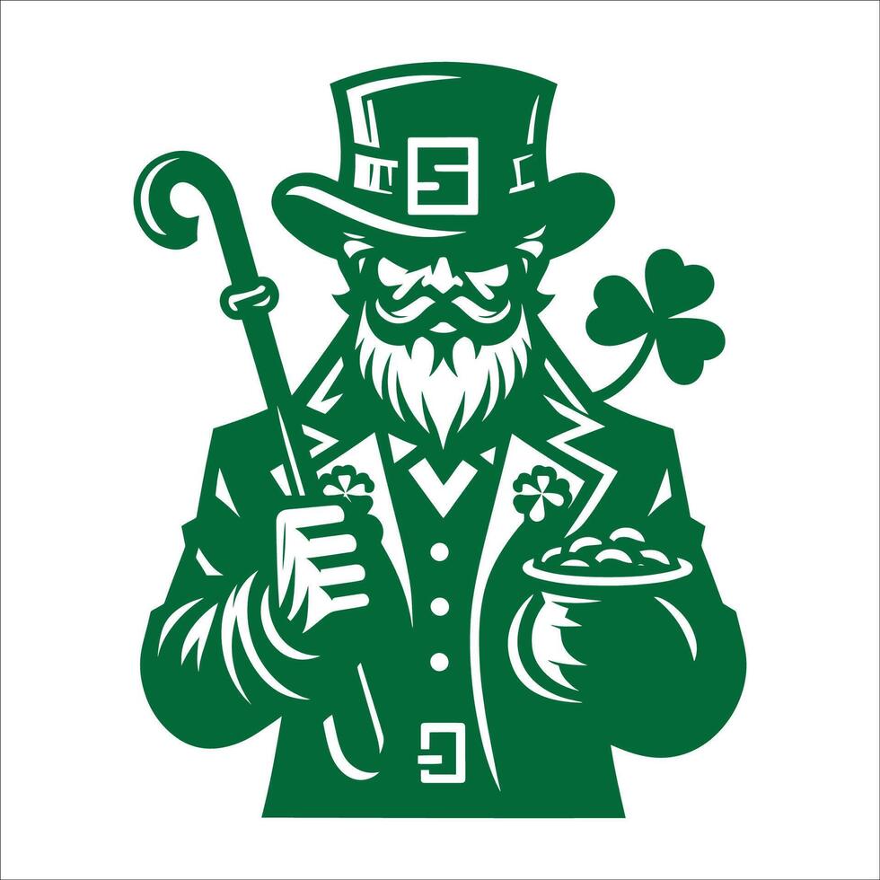 St. Patrick's Day Flat Clipart, illustration vector