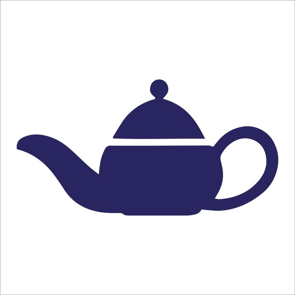 Tea pot icon illustration vector