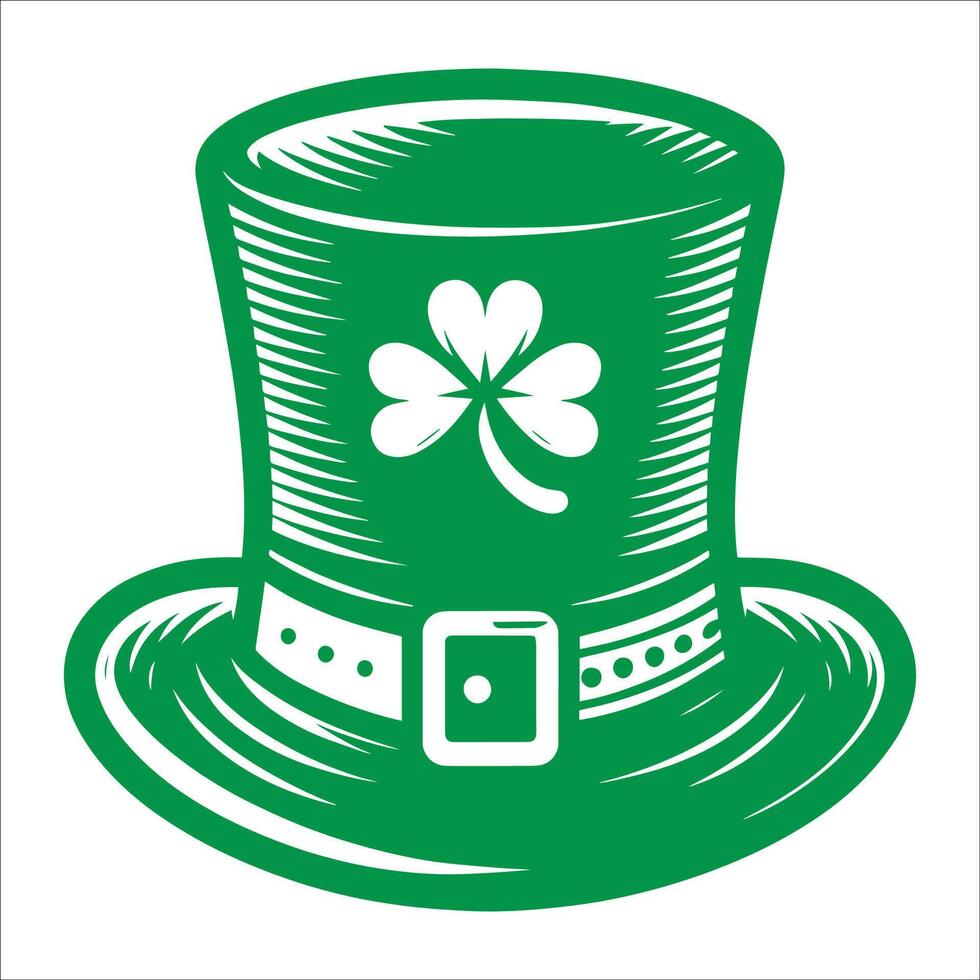 St patricks day hat vector