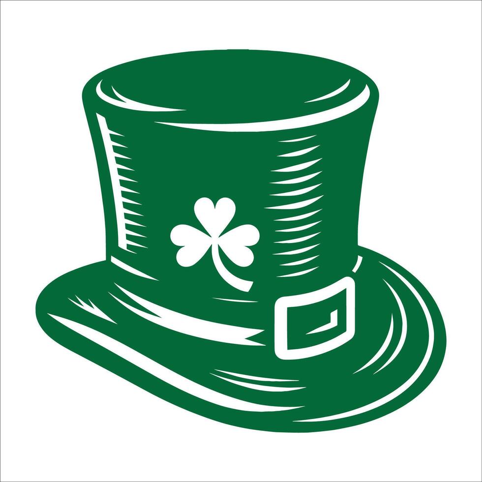 St patricks day hat vector