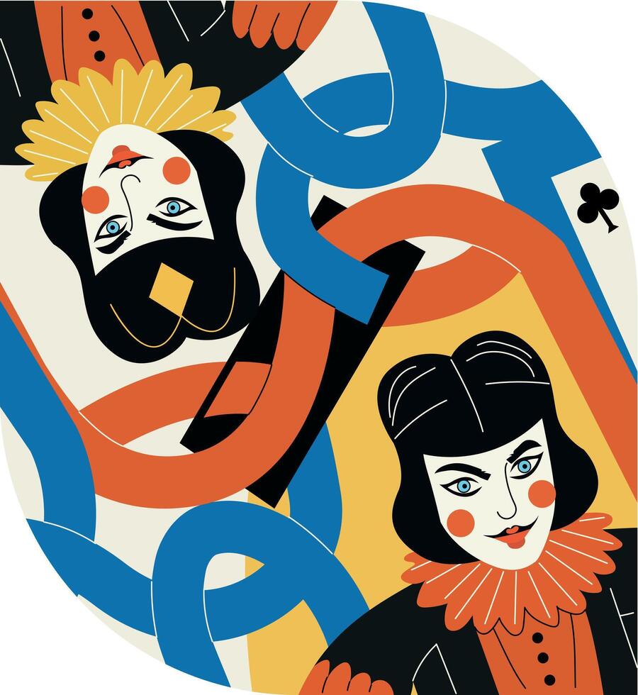 Pop art illustration in flat style vector