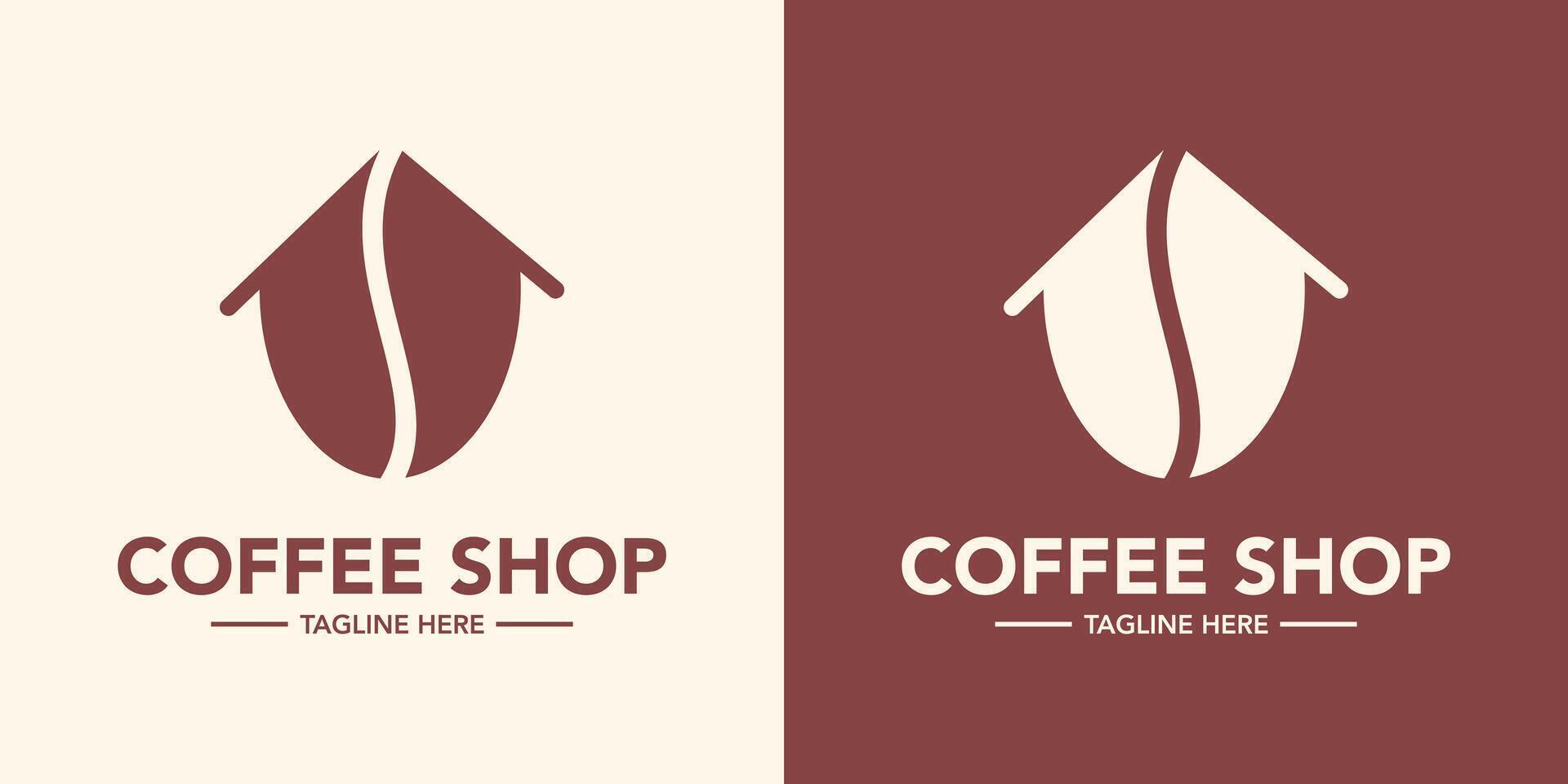Coffee shop logo design logotype vector