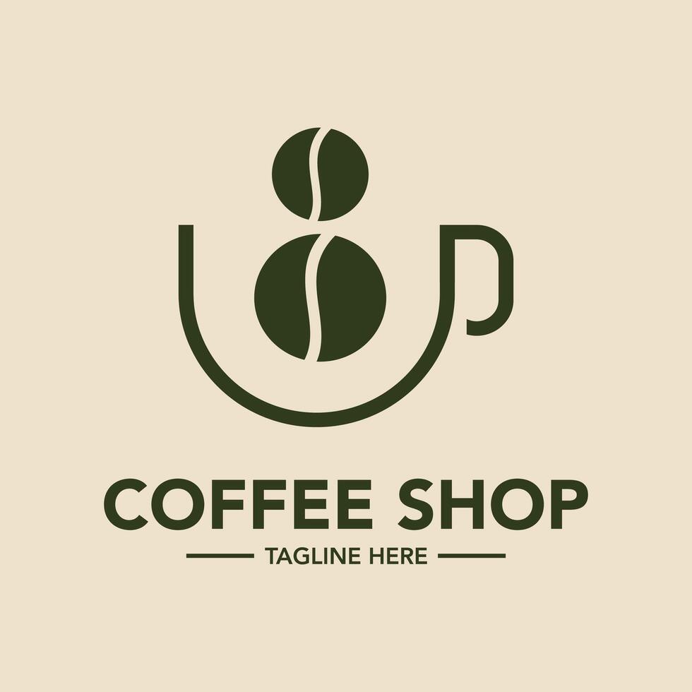 Coffee shop logo design template symbol vector
