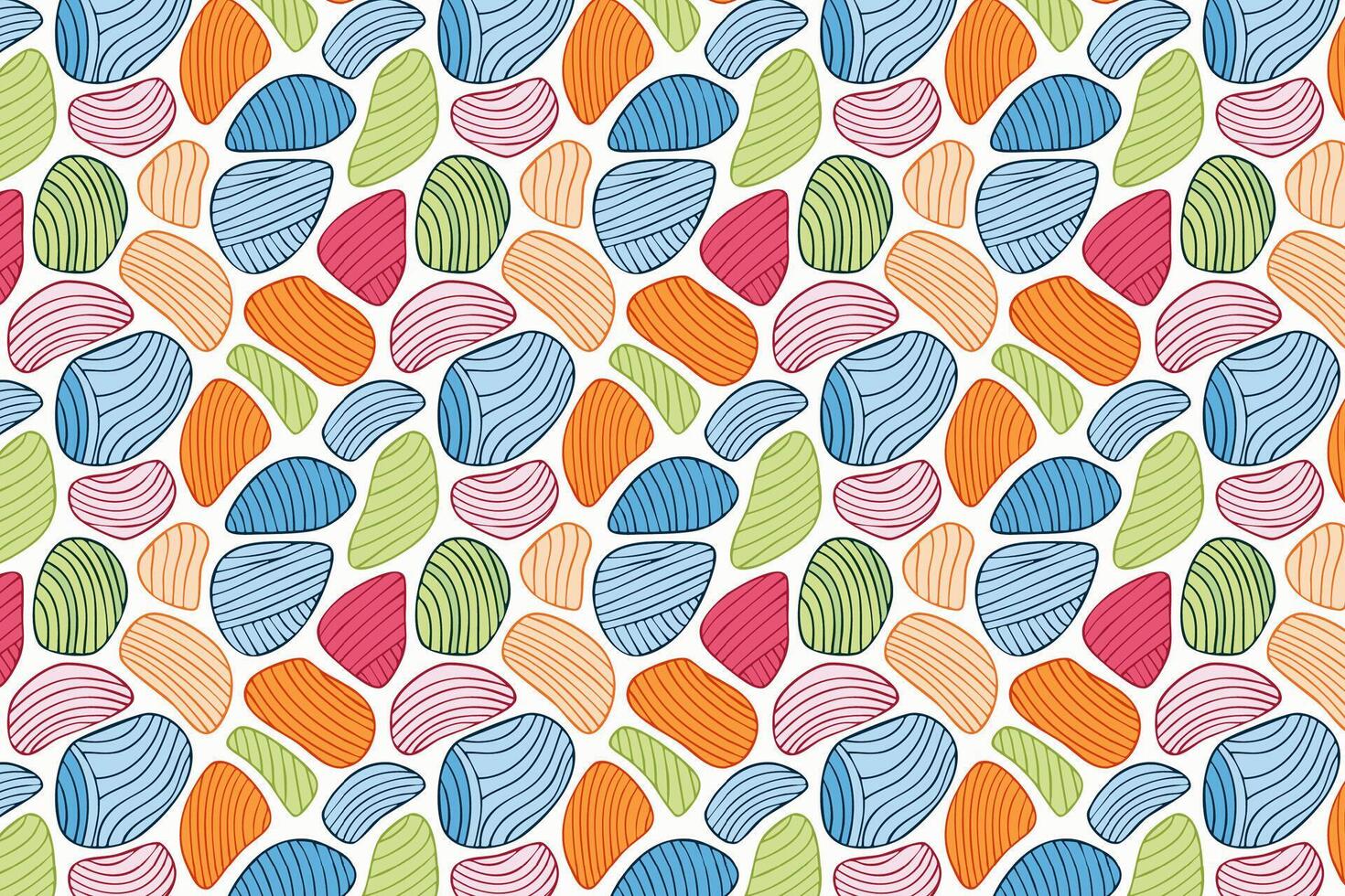 A colorful pattern with many different shapes vector