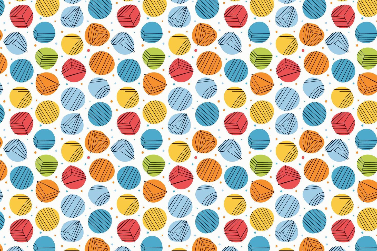 A pattern with colorful eggs on it vector