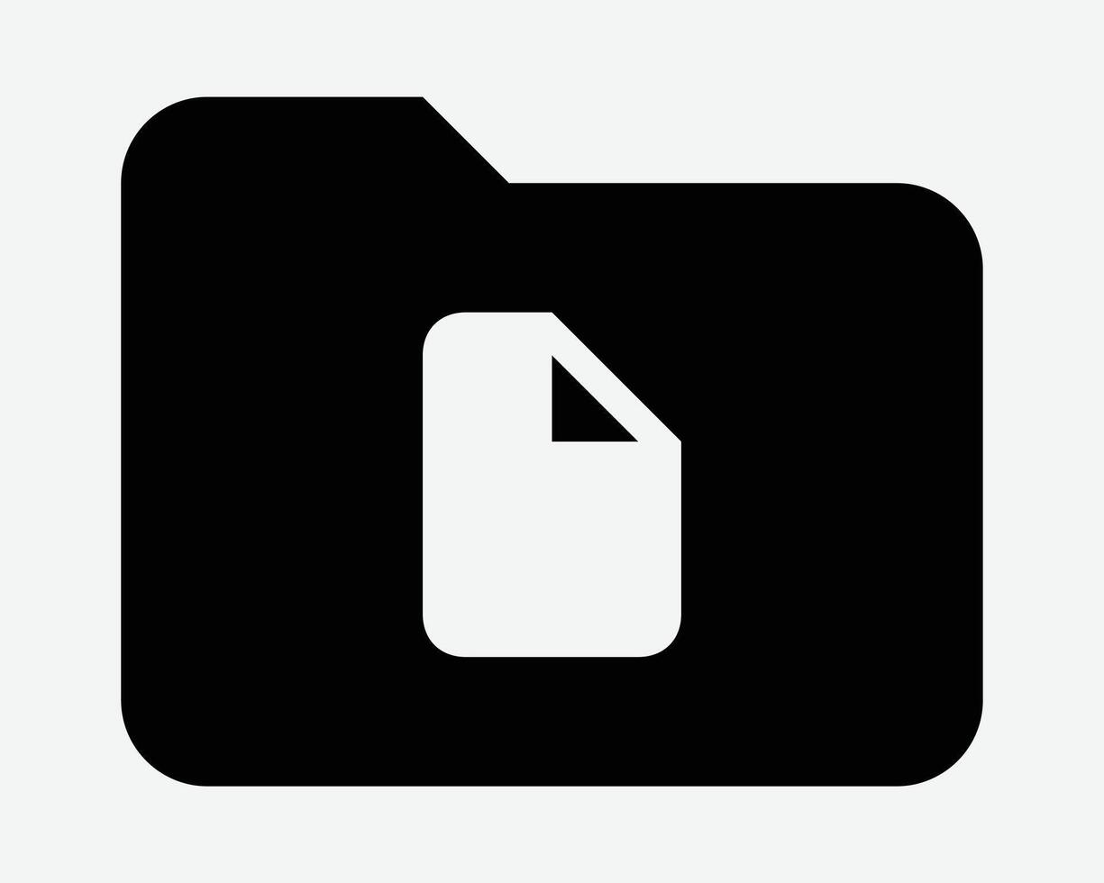 File Folder Document Computer Storage Archive Save Doc Page Paper Sheet Technology Safekeeping Black White Icon Sign Symbol Graphic Illustration vector