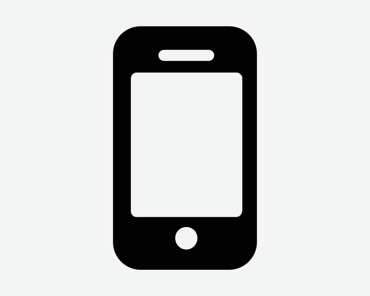 Handphone Outline Smartphone Shape Screen Mobile Phone Telephone Smart Device Touchscreen Icon Black White Symbol Sign Graphic Illustration vector