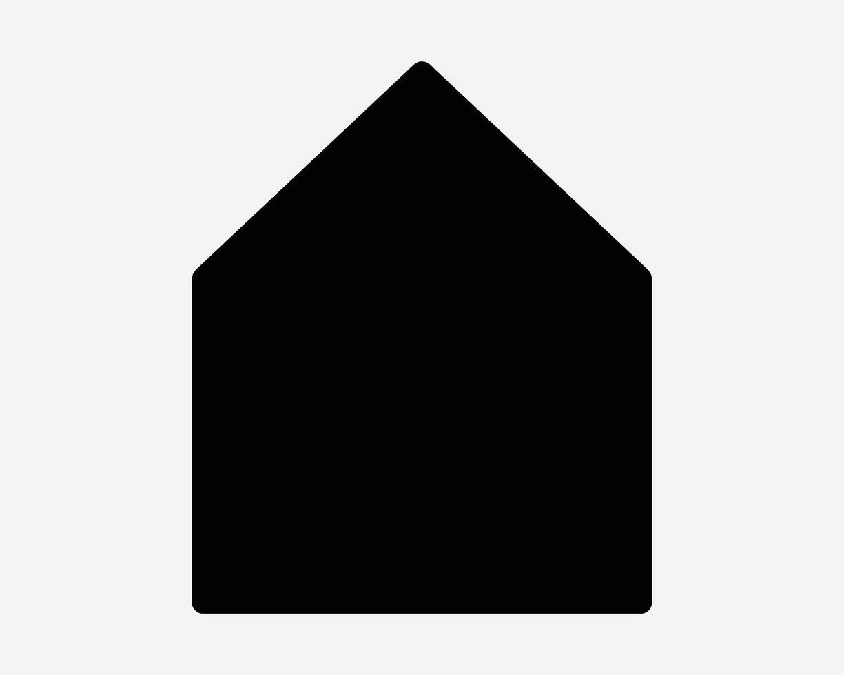 House Home Building Shape Outline Cutout Structure Dwelling Hut Homepage Page Black White Icon Sign Symbol Graphic Illustration vector
