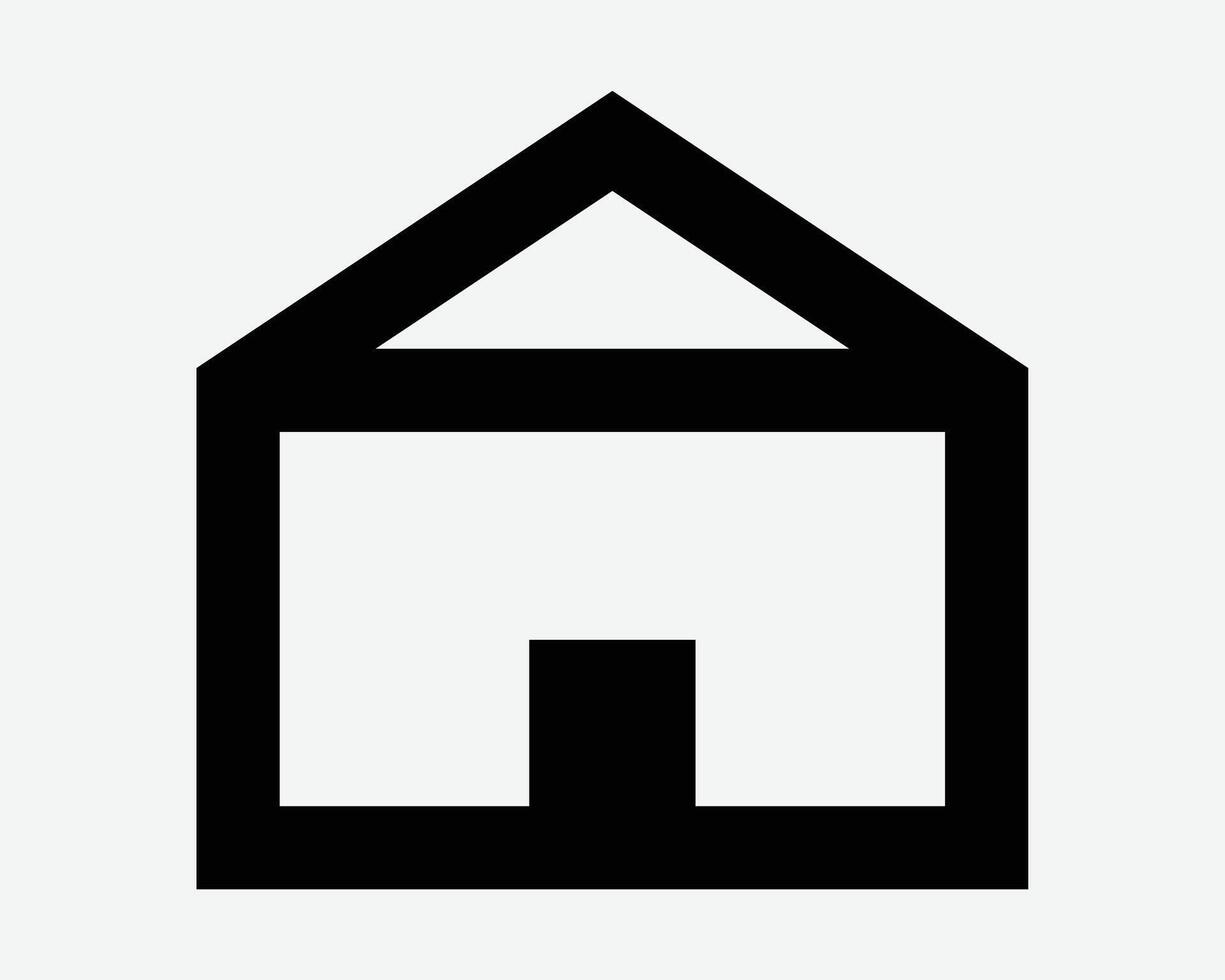 Home Building Outline Shape House Structure Homepage Hut Property Real Estate Line Icon Sign Symbol Graphic Illustration vector