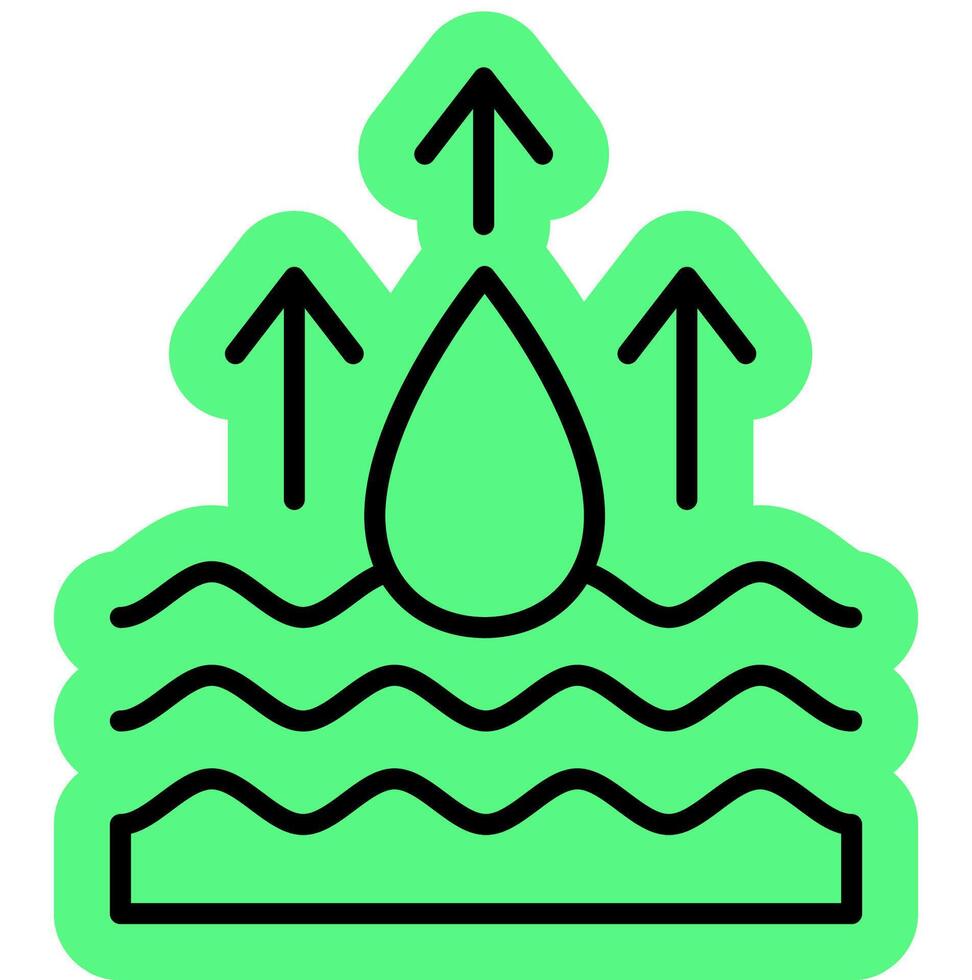 water cycle condensation outline colour vector