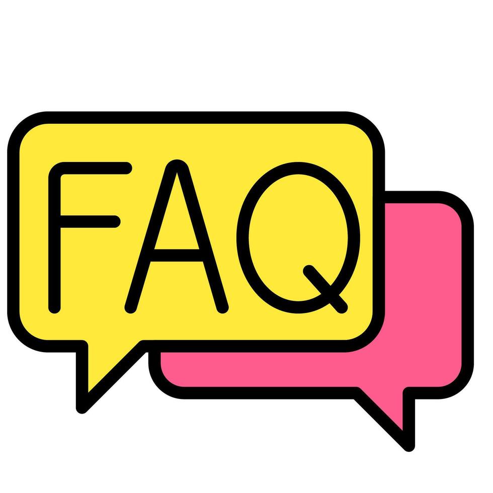 illustration of FAQ service support vector