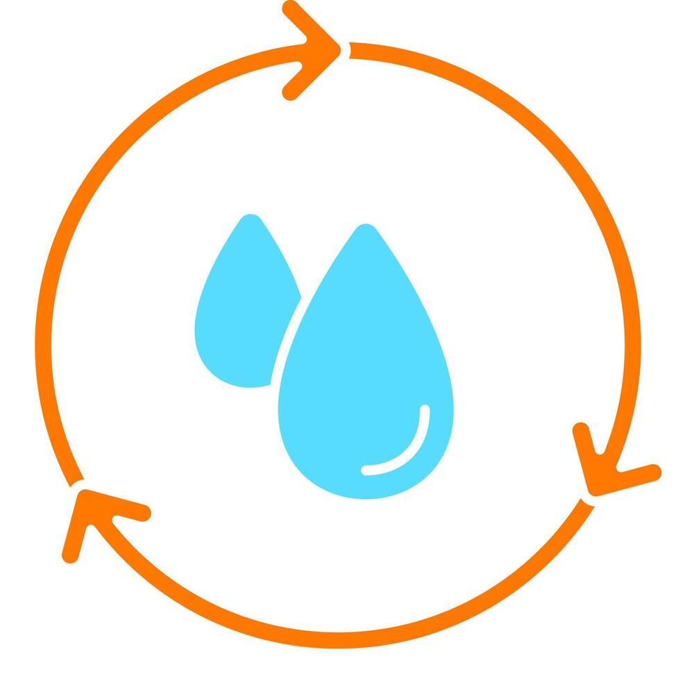 water cycle cyclic illutration vector