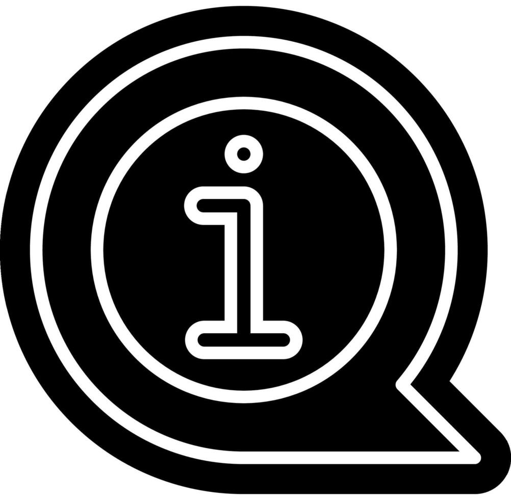 FAQ information solid icon vector