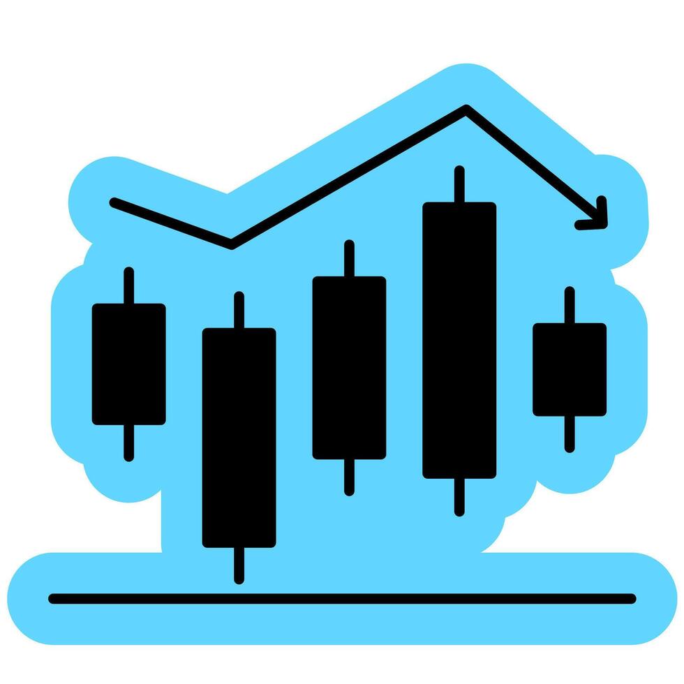 Stock Investment solid colour vector