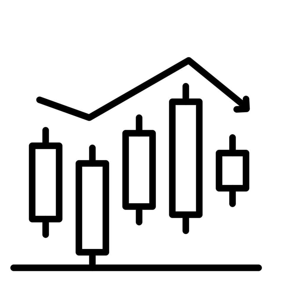 Stock Investment outline icon vector