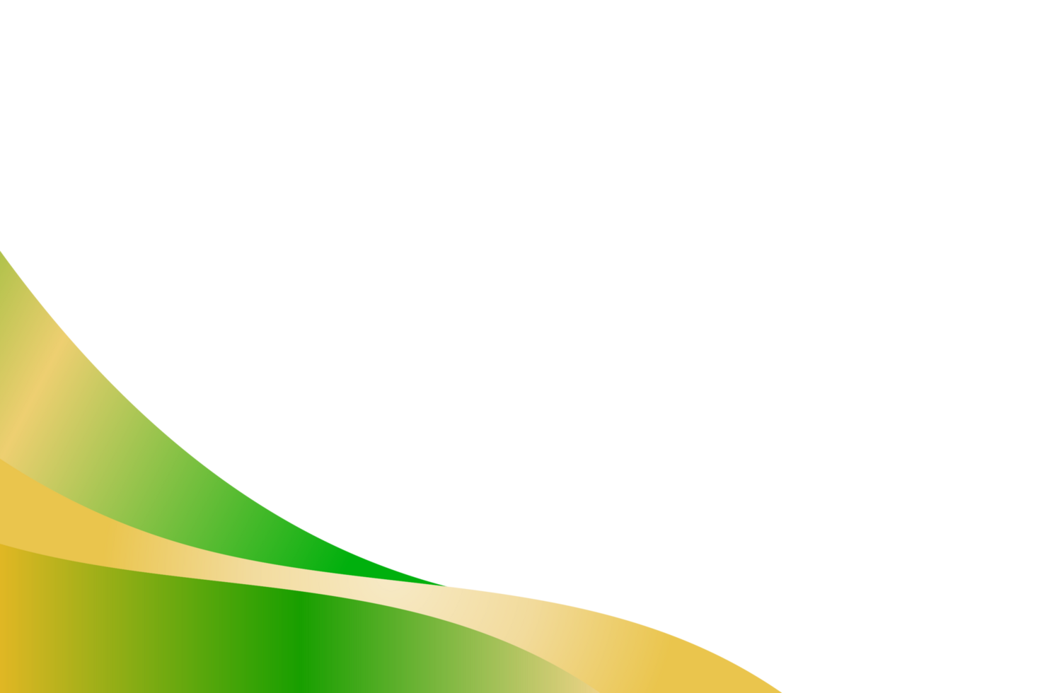 A green and yellow background with a curved wave png