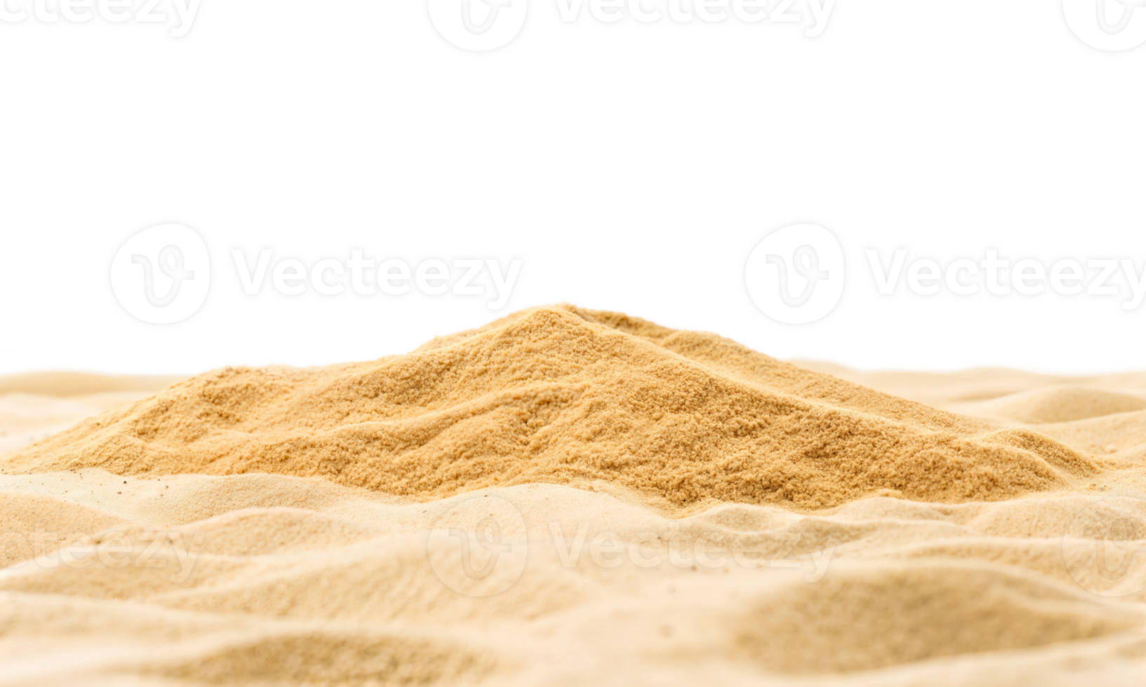 beach sand from front view, on isolated background png