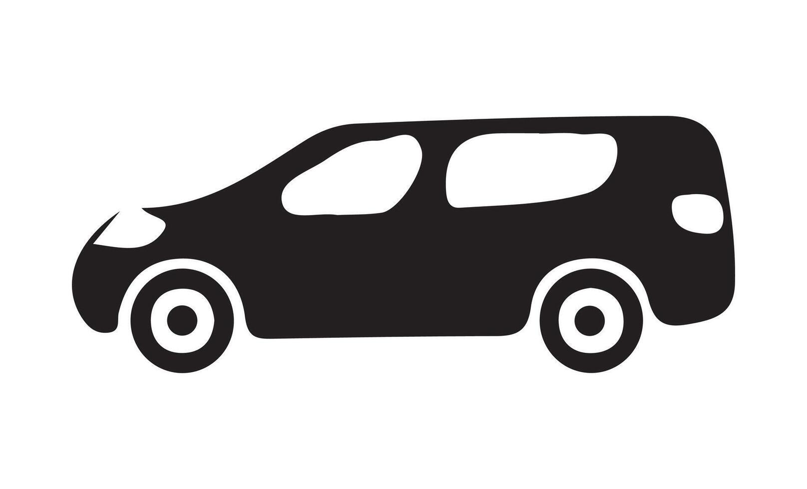 Simple car icon collection vector