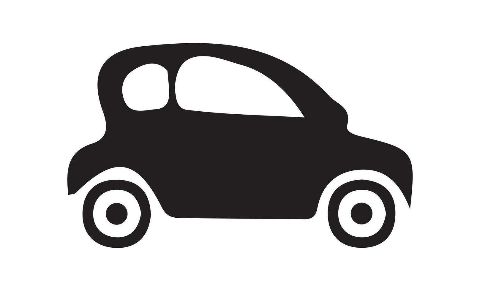 Simple car icon collection isolated on a white background. Front view symbol of auto, vector