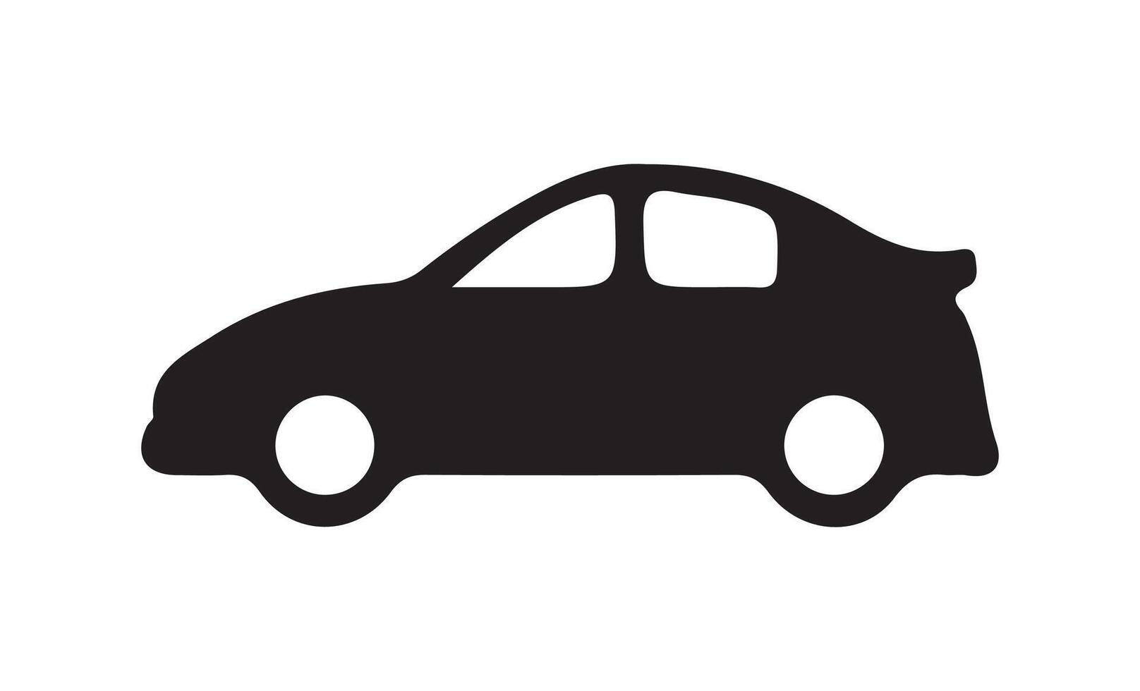 Car icon on white background. vector