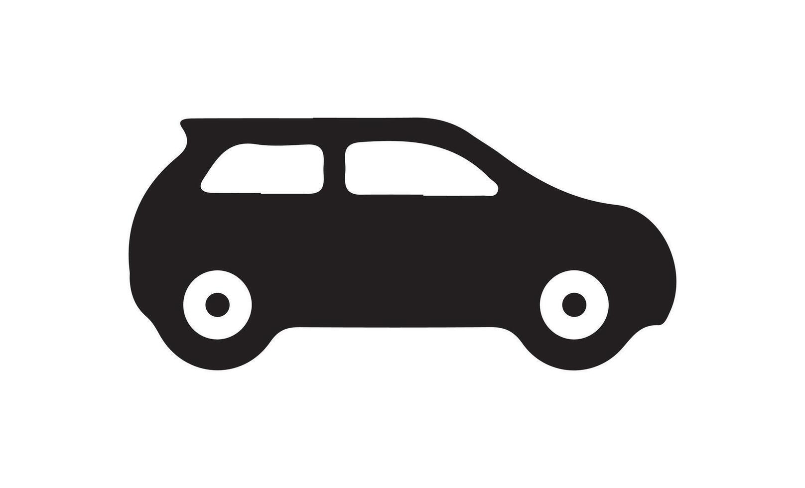 Simple car icon collection isolated on a white background. vector